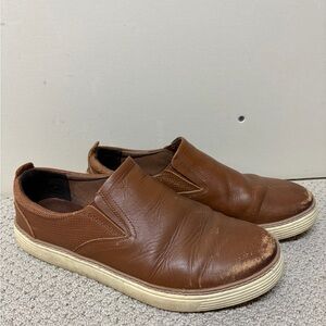 2/$20❤️- SHOES | Men’s Denver Hayes quad comfort leather slip on shoes size 8